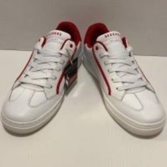 Skechers street sneaker air cooled, memory foam women’s shoes white/red Sz 5 - Picture 3 of 5